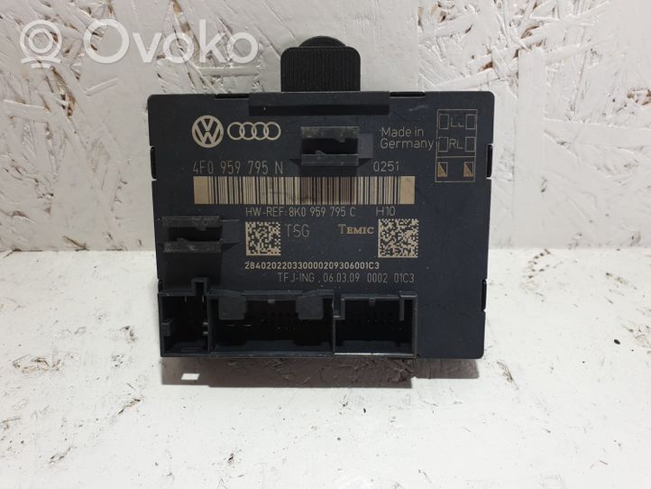 Audi A4 S4 B8 8K Oven ohjainlaite/moduuli 4F0959795N