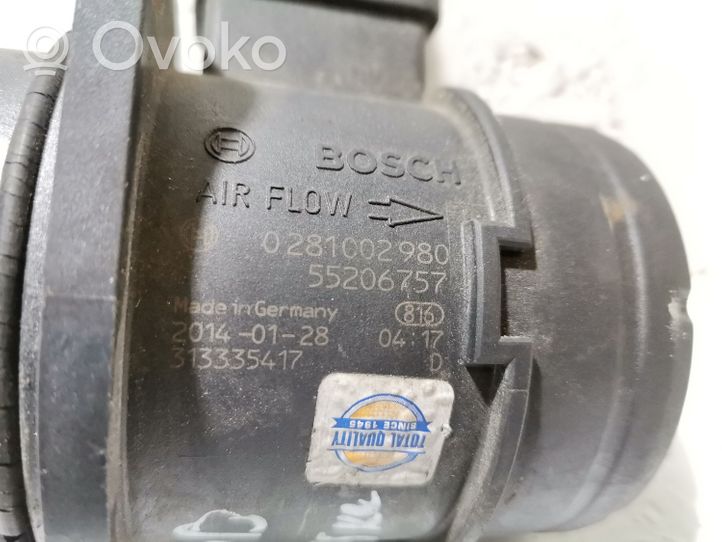 Fiat Doblo Mass air flow meter 0281002980