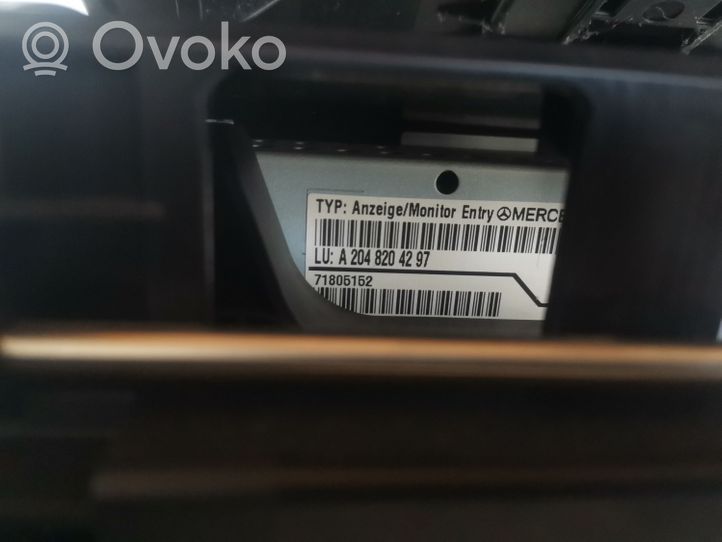 Mercedes-Benz C AMG W204 Monitori/näyttö/pieni näyttö A2048204297