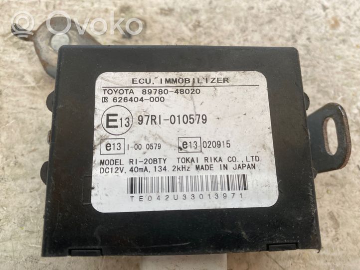 Lexus RX 330 - 350 - 400H Centralina/modulo immobilizzatore 8978048020