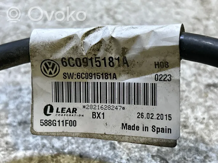 Skoda Fabia Mk3 (NJ) Minus / Klema / Przewód akumulatora 6C0915181A