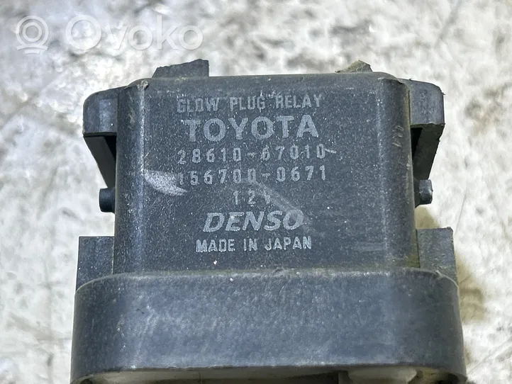 Toyota Corolla Verso AR10 Relè preriscaldamento candelette 2861067010