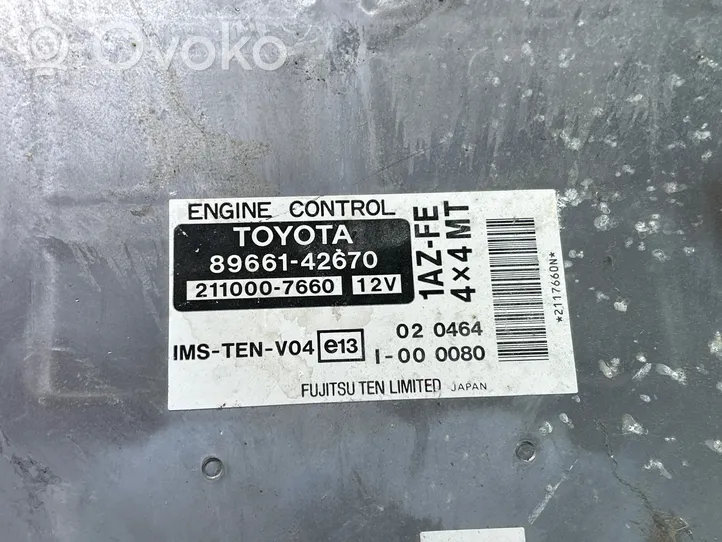 Toyota RAV 4 (XA20) Calculateur moteur ECU 8966142670