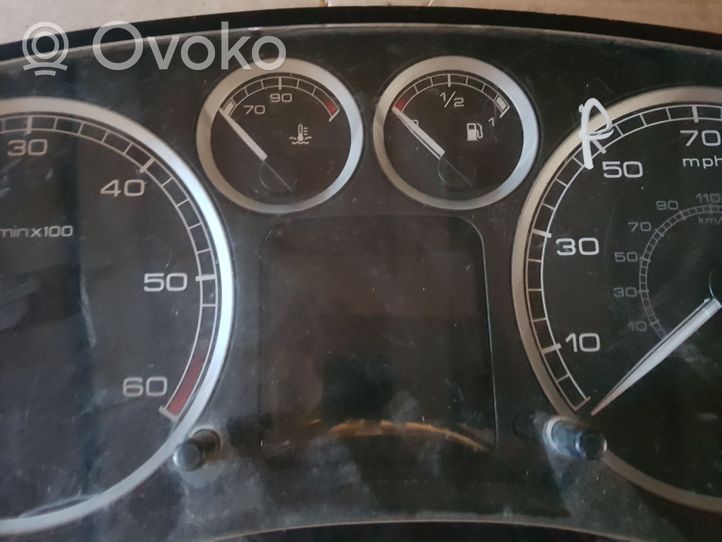 Peugeot 307 Compteur de vitesse tableau de bord 9646742780