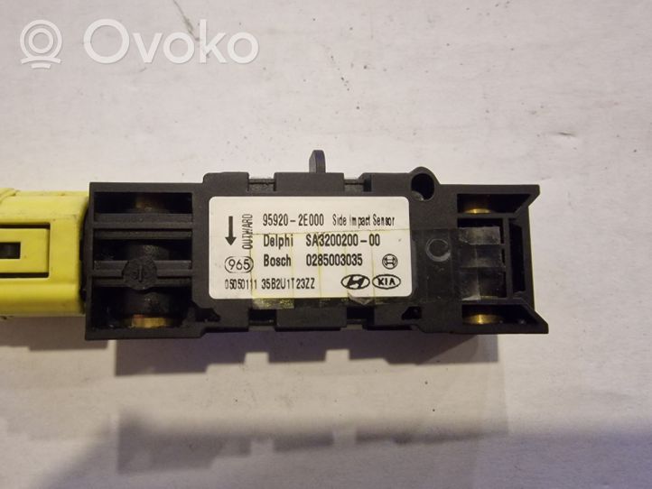 Hyundai Tucson LM Airbag deployment crash/impact sensor 959202E000