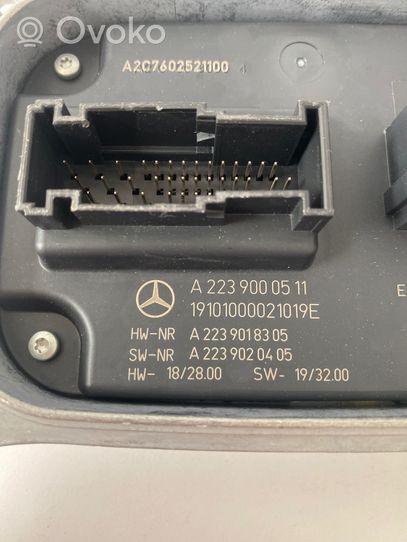 Mercedes-Benz S W223 Moduł poziomowanie świateł Xenon A2239000511
