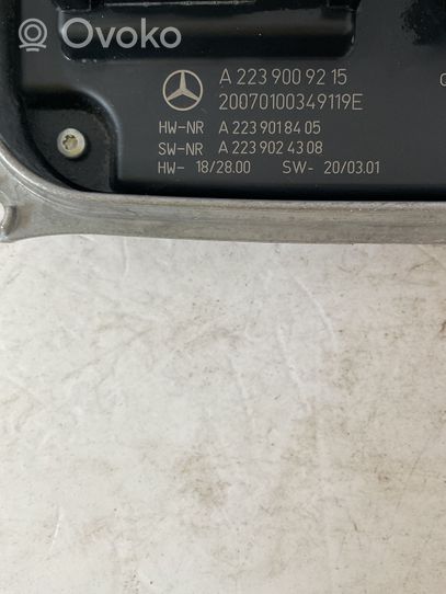 Mercedes-Benz S W223 Ajovalojen virranrajoitinmoduuli Xenon A2239009215