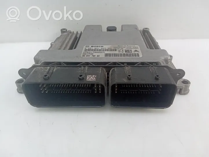 Citroen C-Elysée Calculateur moteur ECU 9809478580