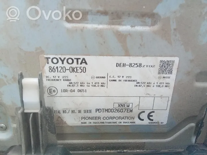 Toyota Hilux (AN120, AN130) Monitori/näyttö/pieni näyttö 861200ke50