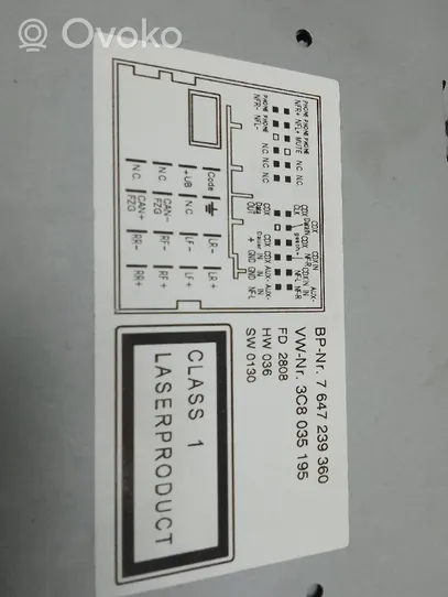 Volkswagen Tiguan Monitor / wyświetlacz / ekran 3c8035195