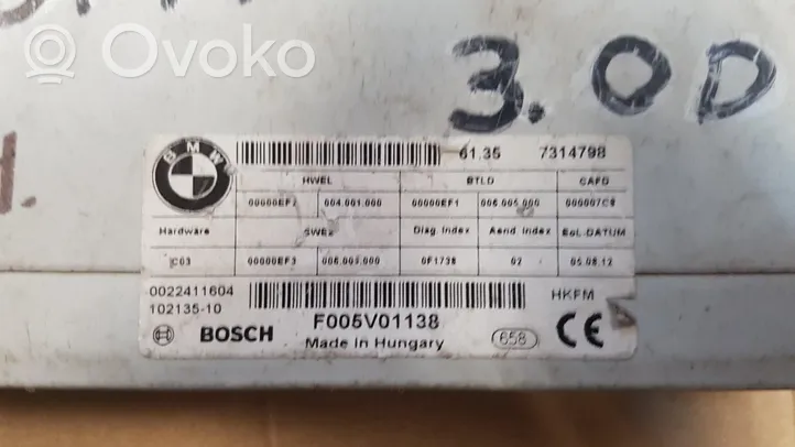 BMW 3 F30 F35 F31 Sterownik / Moduł elektrycznej klapy tylnej / bagażnika 7314798