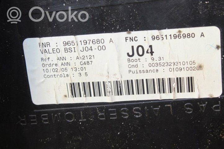 Peugeot 307 Katvealueen valvonnan ohjainlaite (BSM) 