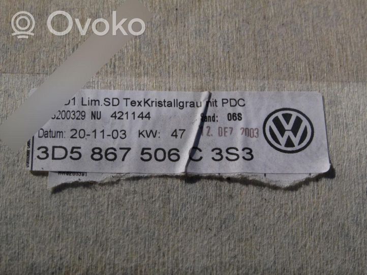 Volkswagen Phaeton Kattoverhoilu 3D5867506C