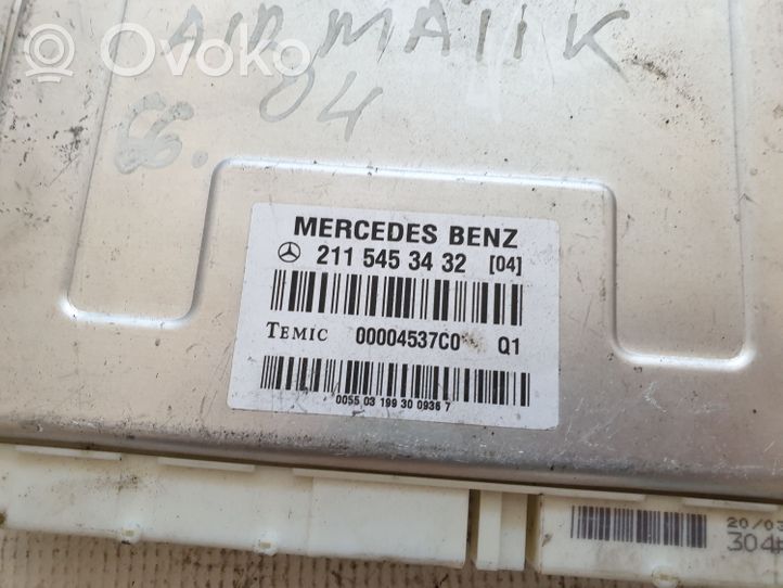 Mercedes-Benz E W211 Centralina/modulo sospensioni A2115453432