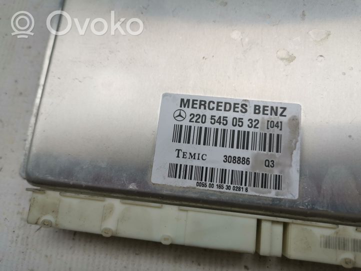 Mercedes-Benz S W220 Jousituksen ohjainlaite/moduuli A2205450532