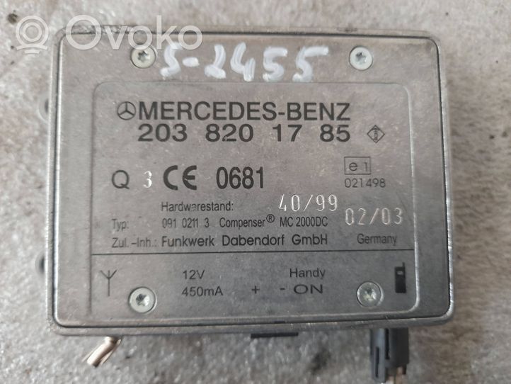 Mercedes-Benz S W220 Antenna control unit a2038201785