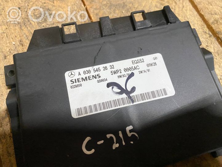 Mercedes-Benz ML W163 Module de contrôle de boîte de vitesses ECU A0305452632