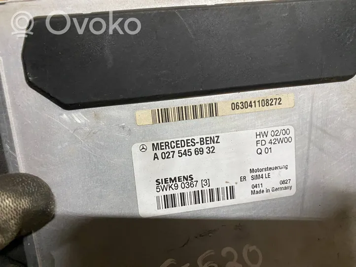 Mercedes-Benz CLK A208 C208 Variklio valdymo blokas A0275456932