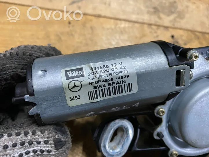 Mercedes-Benz C W203 Motor del limpiaparabrisas trasero A2038200542