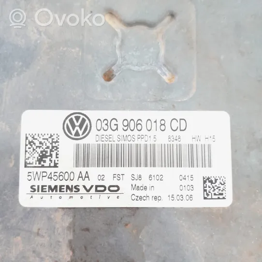 Volkswagen PASSAT Centralina/modulo del motore 03G906018CD