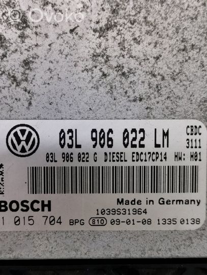 Volkswagen Golf Plus Блок управления двигателя 03L906022G
