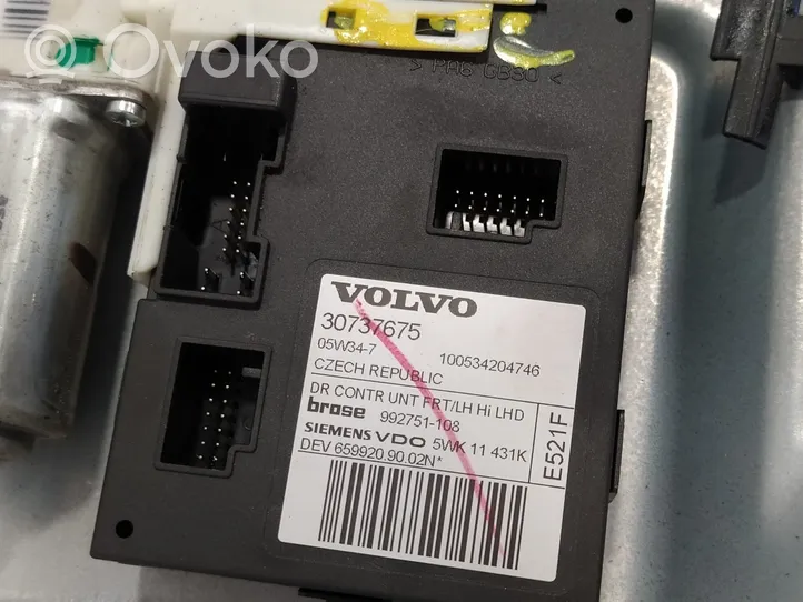 Volvo S40 Priekšpusē elektriskā loga pacelšanas mehānisma komplekts 30737675
