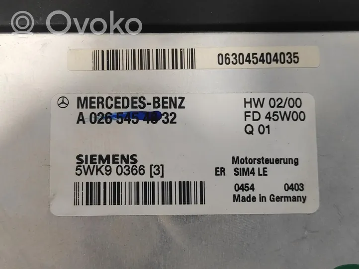 Mercedes-Benz E W212 Sterownik / Moduł ECU 5WK90366