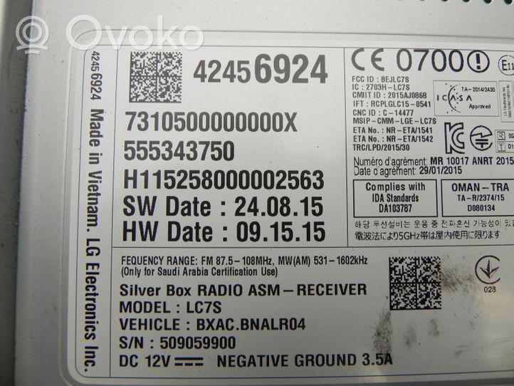 Chevrolet Camaro Unidad delantera de radio/CD/DVD/GPS 42456924
