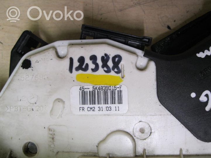 Skoda Yeti (5L) Zamek drzwi tylnych samochodów dostawczych 5K4839015F