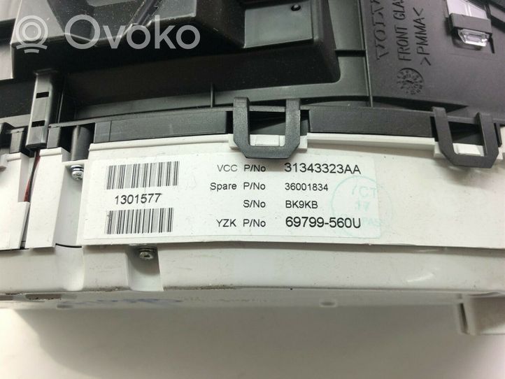 Volvo XC60 Deska rozdzielcza 31343323AA