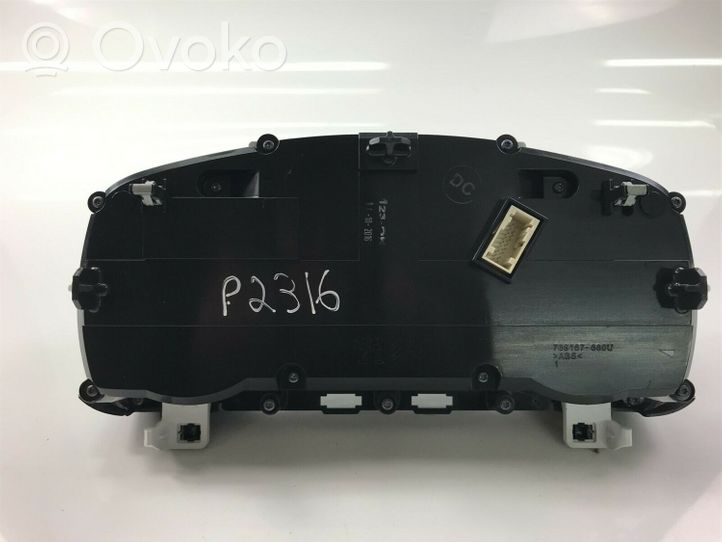 Citroen C3 Compteur de vitesse tableau de bord 9813361680