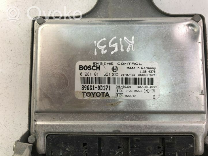 Toyota Yaris Autres unités de commande / modules 896610D171