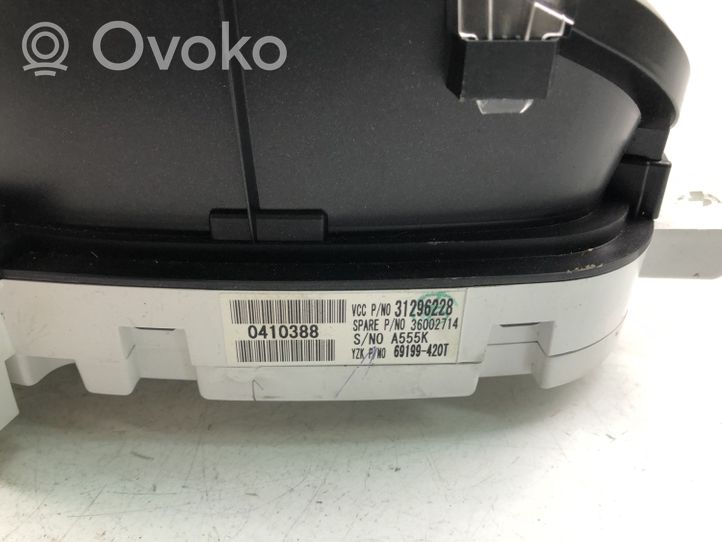 Volvo C70 Tachimetro (quadro strumenti) 31296228