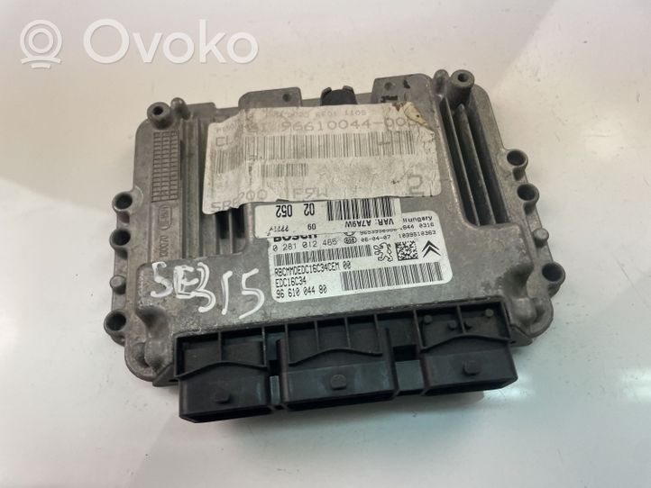 Peugeot 207 Sterownik / Moduł ECU 9661004480