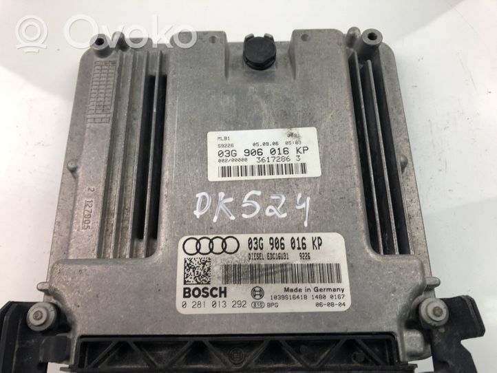 Audi A4 S4 B7 8E 8H Variklio valdymo blokas 03G906016KP