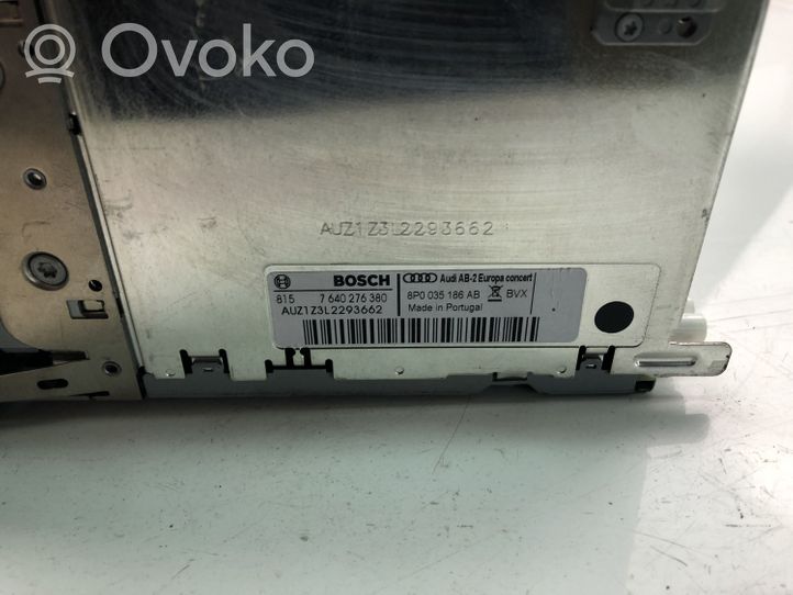 Audi A3 S3 8P Radio / CD/DVD atskaņotājs / navigācija 8P0035186AB