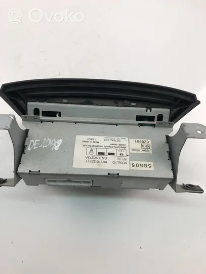 Toyota Yaris Radio/CD/DVD/GPS-pääyksikkö 8611052111