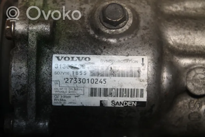 Volvo V60 Kompresor / Sprężarka klimatyzacji A/C 31369699