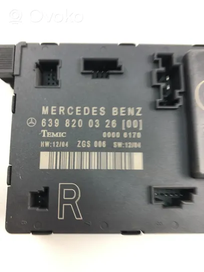 Mercedes-Benz Vito Viano W639 Oven ohjainlaite/moduuli 6398200326