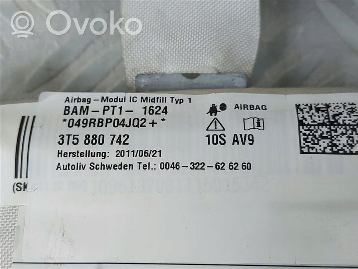 Skoda Superb B6 (3T) Airbag da tetto 3T0880742