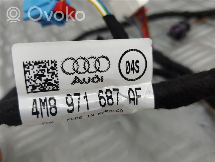 Audi Q8 Front door wiring loom/harness boot 4M8971687