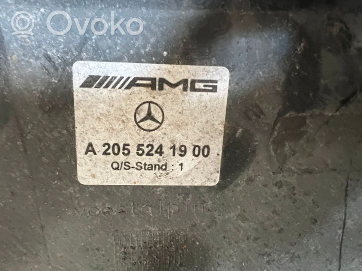 Mercedes-Benz C AMG W205 Moottorin alustan välipohjan roiskesuoja A2055241900