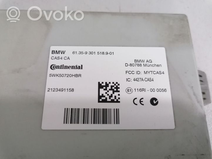 BMW 6 F06 Gran coupe CAS-ohjainlaite/moduuli 9301518