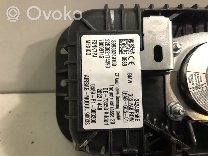 BMW X5 G05 Poduszka powietrzna Airbag pasażera 9382491