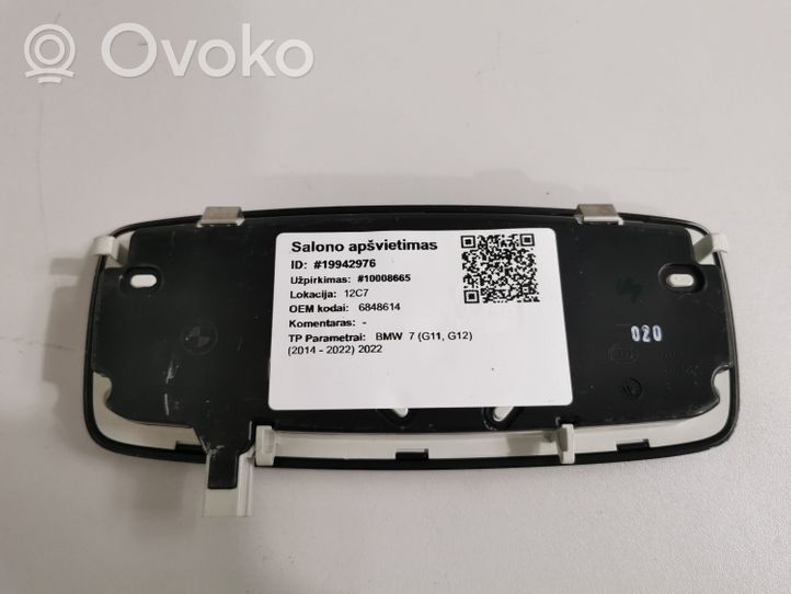 BMW 7 G11 G12 Illuminazione sedili anteriori 6848614