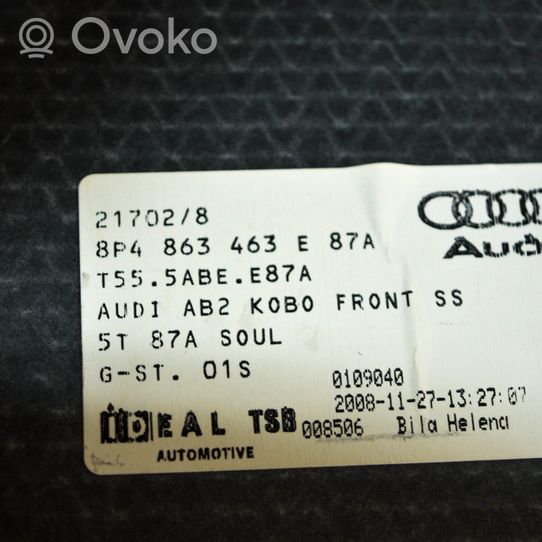 Audi A3 S3 8P Tavaratilan kaukalon tekstiilikansi 8P4863463E