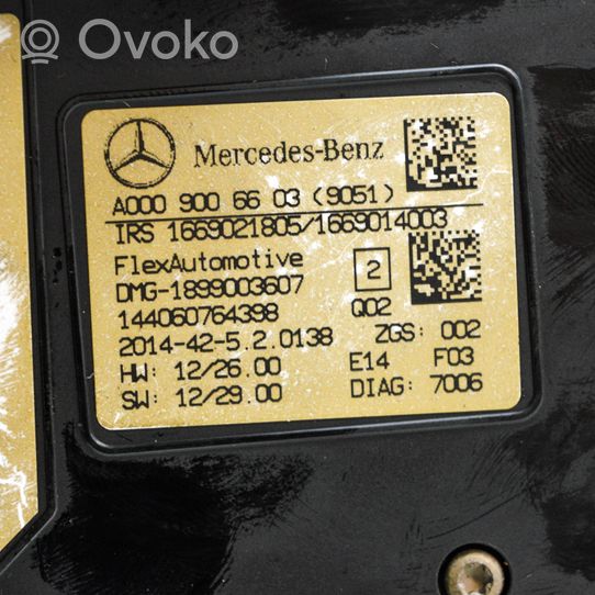 Mercedes-Benz A W176 Światło fotela przedniego A0009006603