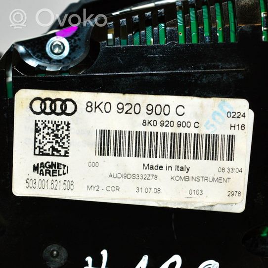 Audi A4 S4 B8 8K Compteur de vitesse tableau de bord 8K0920900C