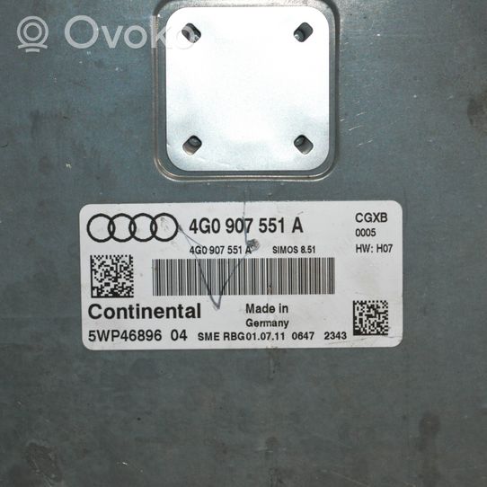 Audi A6 C7 Moottorin ohjainlaite/moduuli 4G0907551A