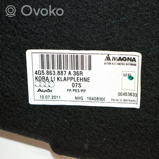 Audi A6 C7 Dolny panel schowka koła zapasowego 4G5863887A